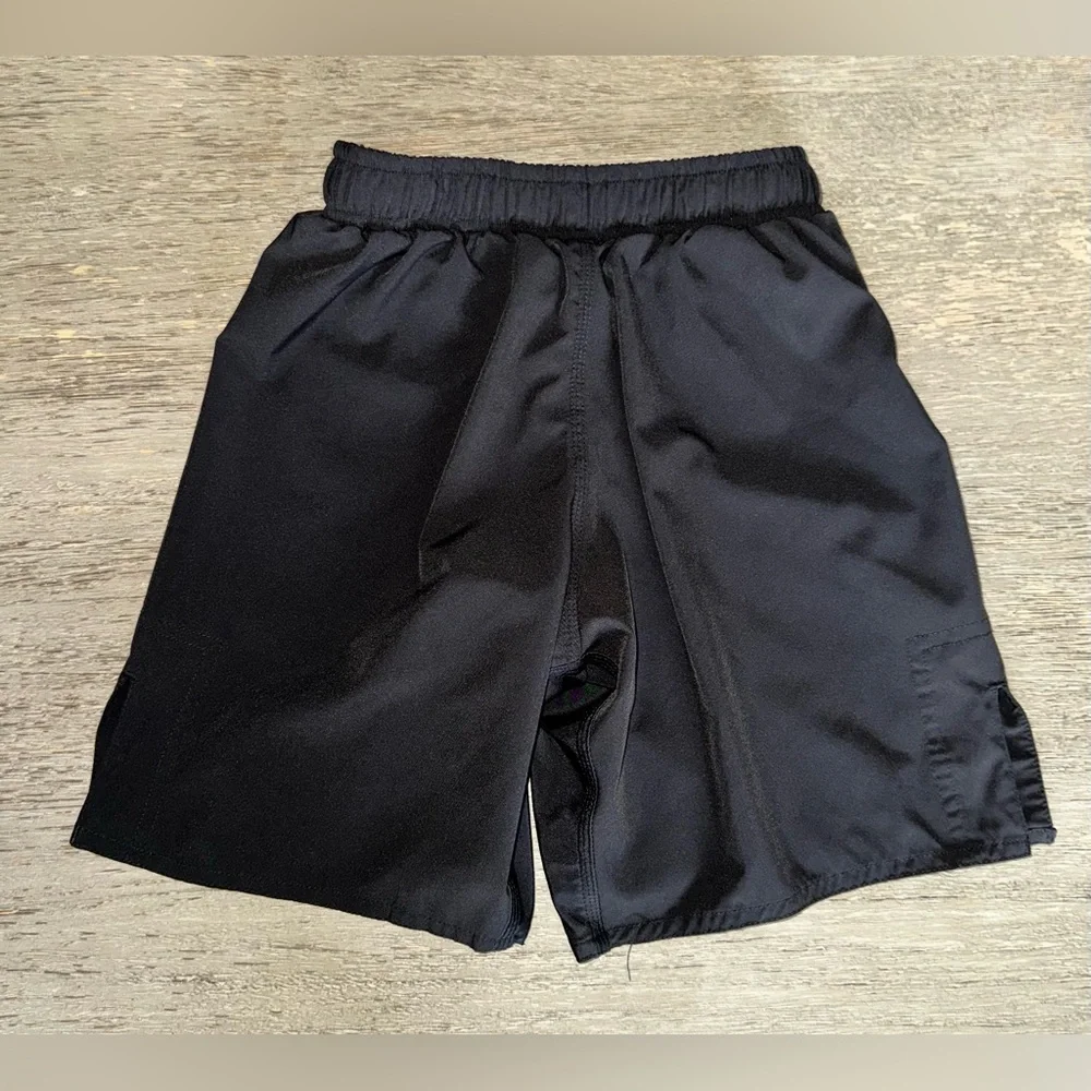 ROAR brand, Boys Black Athletic Shorts - Elastic Waist with Velcro adjuster - Picture 4 of 6